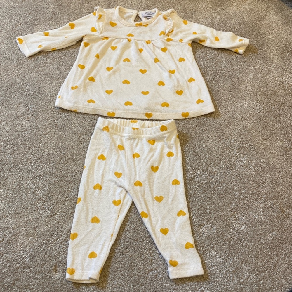 Matching set with hearts